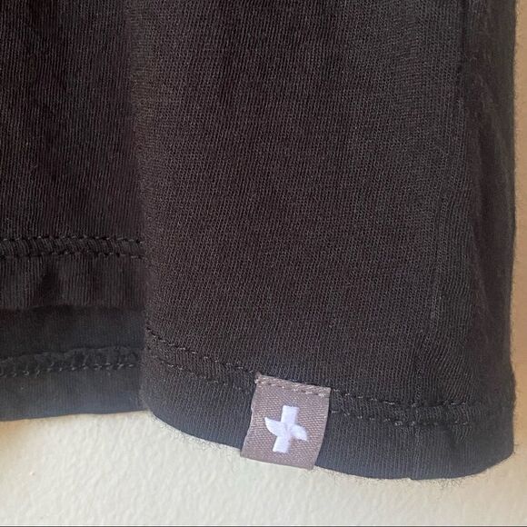 Figs Black Super Soft Prima Cotton Blend V-Neck top - Picture 7 of 9